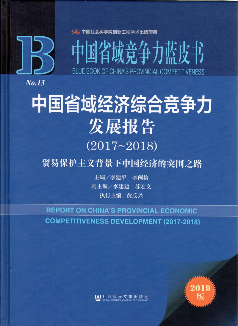 黄操逼逼中国省域经济综合竞争力发展报告（2017-2018）